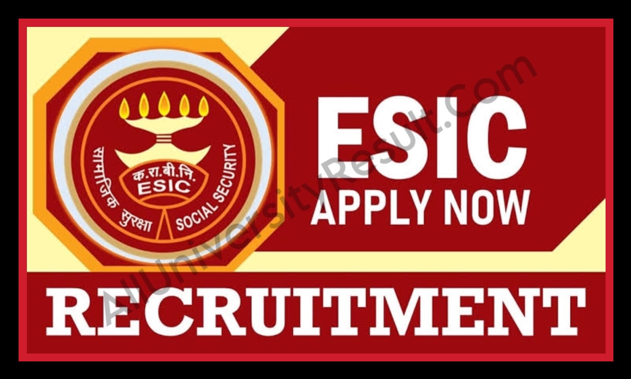 esic rajasthan recruitment 2024